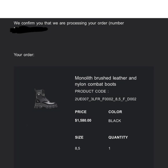 COPY - Men’s Prada Monolith Combat Boots Nylon Leather Chunky with Pouch can ne… - Picture 3 of 8